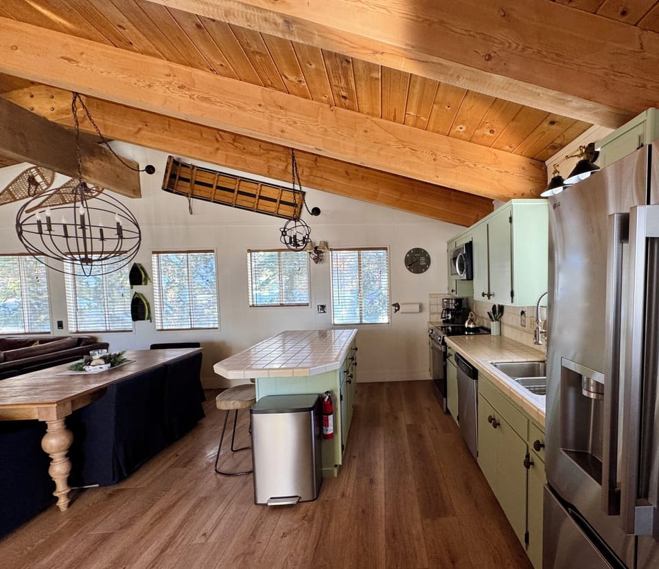 KITCHEN:  Upstairs with dining area adjacent to it
