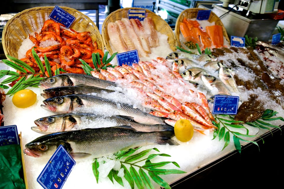 Fresh fish at the Provancal market caught daily