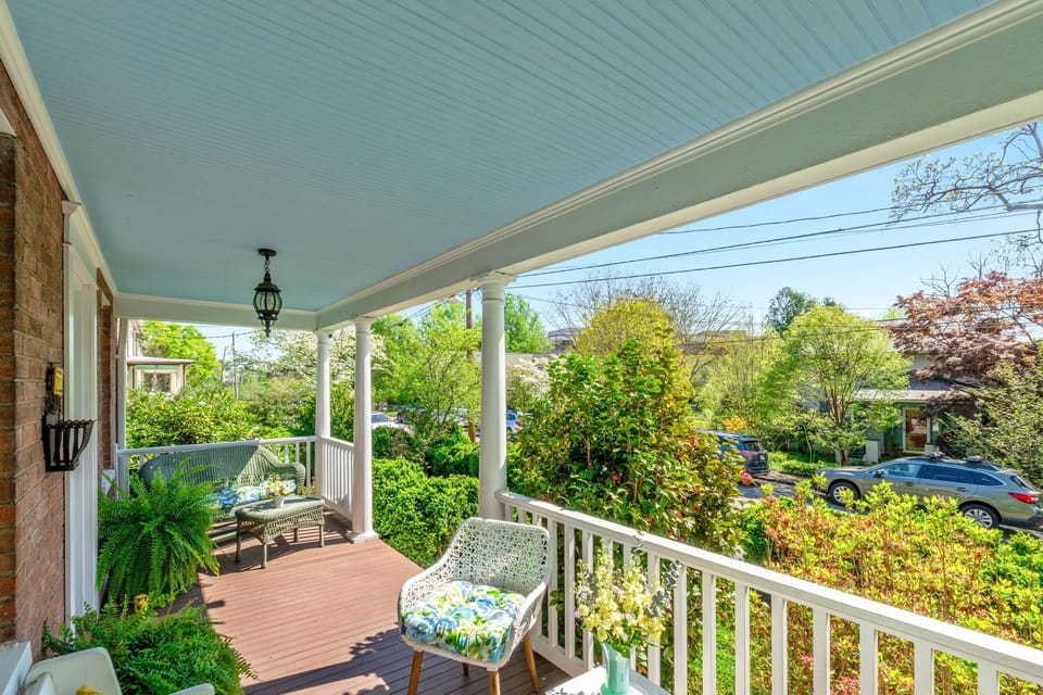 Plenty of comfortable seating on the porch