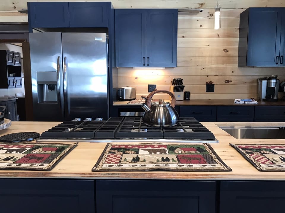 SS Kitchen Aide Gas Cooktop with Professional Burners for those Love to Cook!