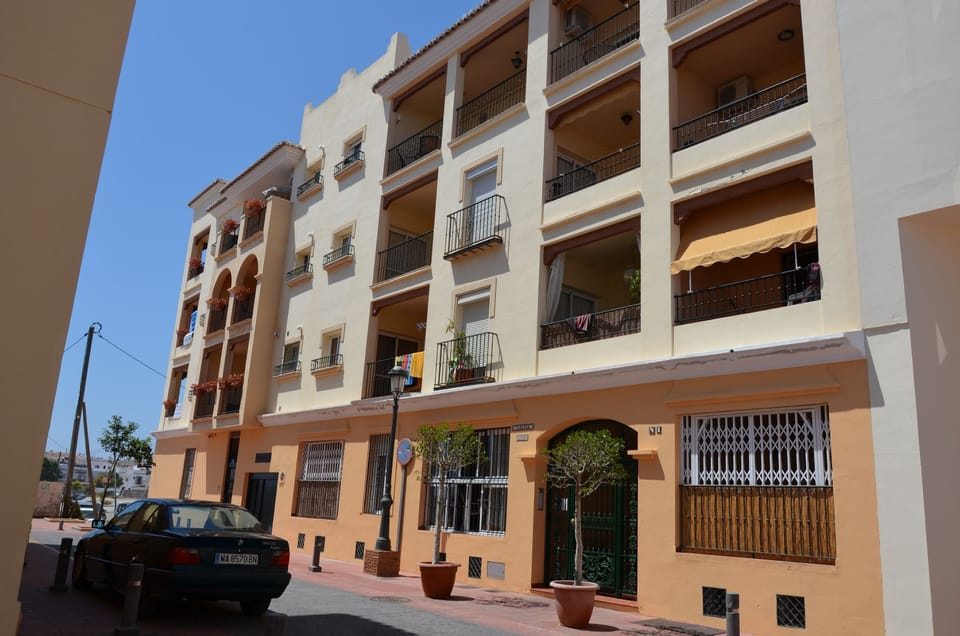 Front view of Apt block in Nerja old town