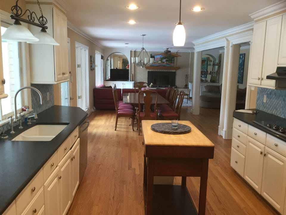 View from kitchen