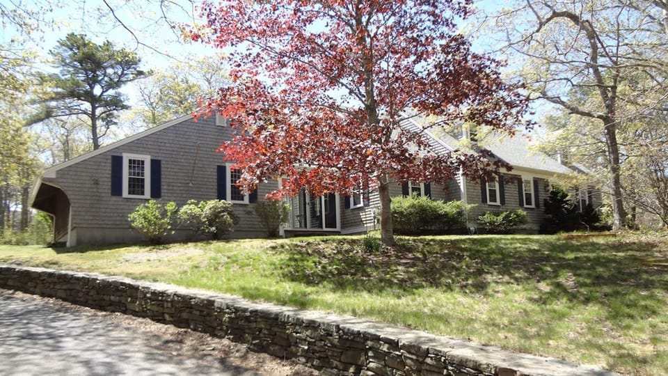 Up the winding drive...