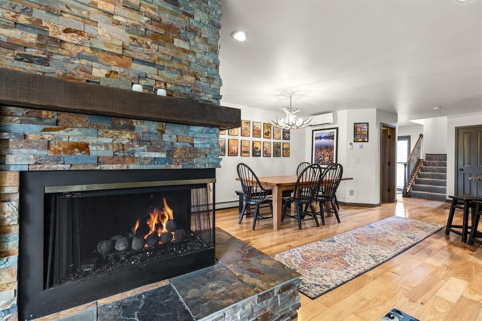 Stone Fireplace