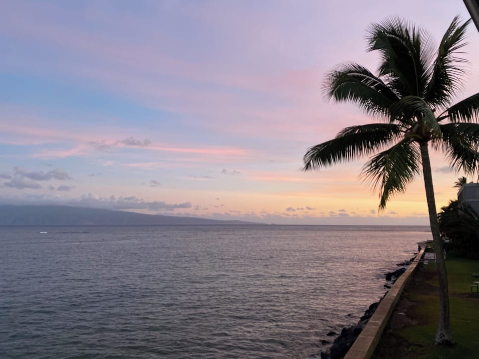 The sunrises are just as beautiful as the sunsets.