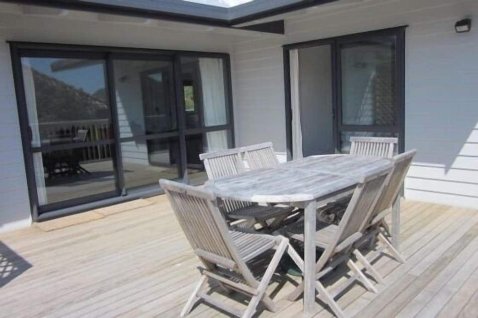 sunny front deck