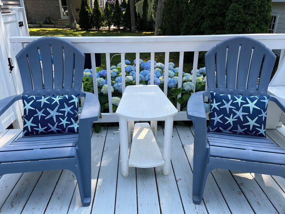 Adirondack chairs for watching the sunset ☀️