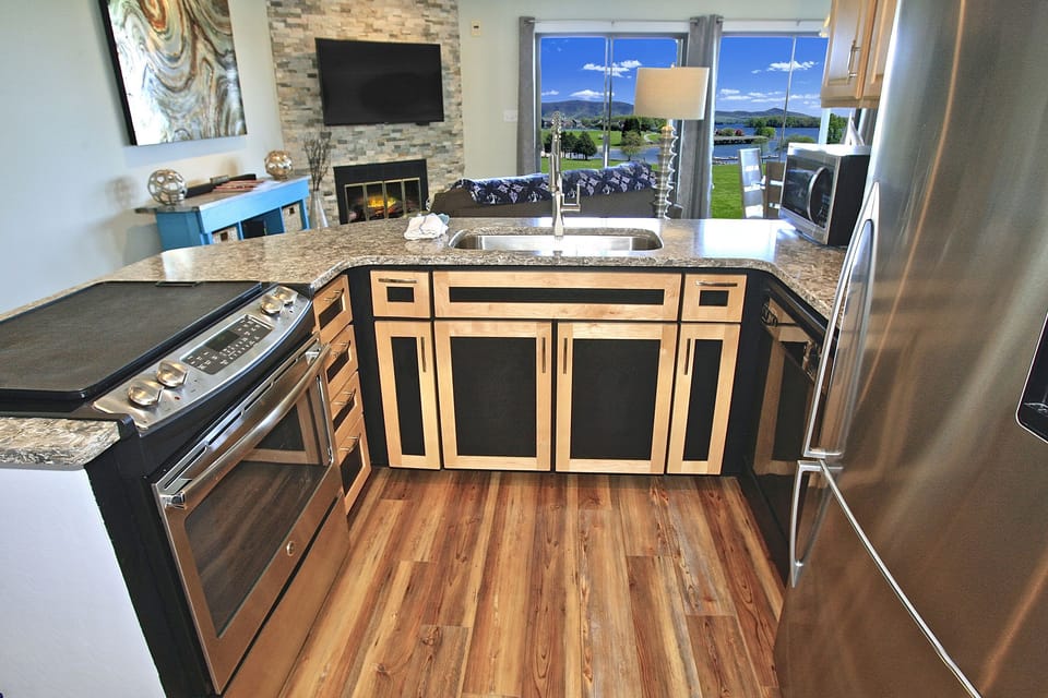 Great view from the kitchen sink