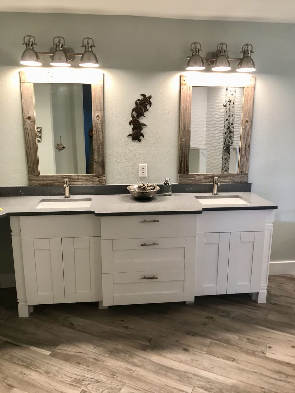 Master bath double vanity