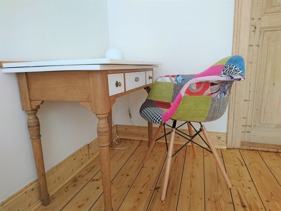 Desk with LAN connection