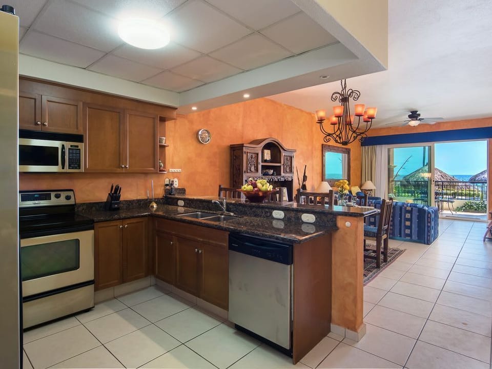 the kitchen is well equipped