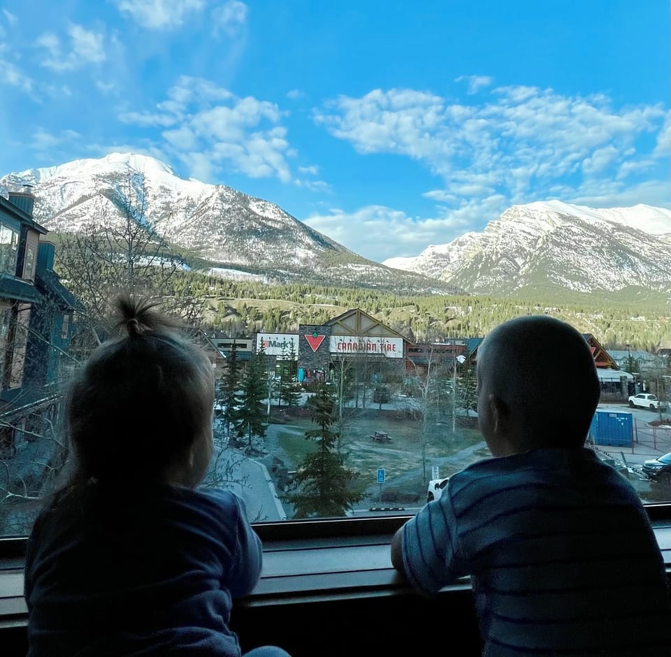 The little ones love the view!