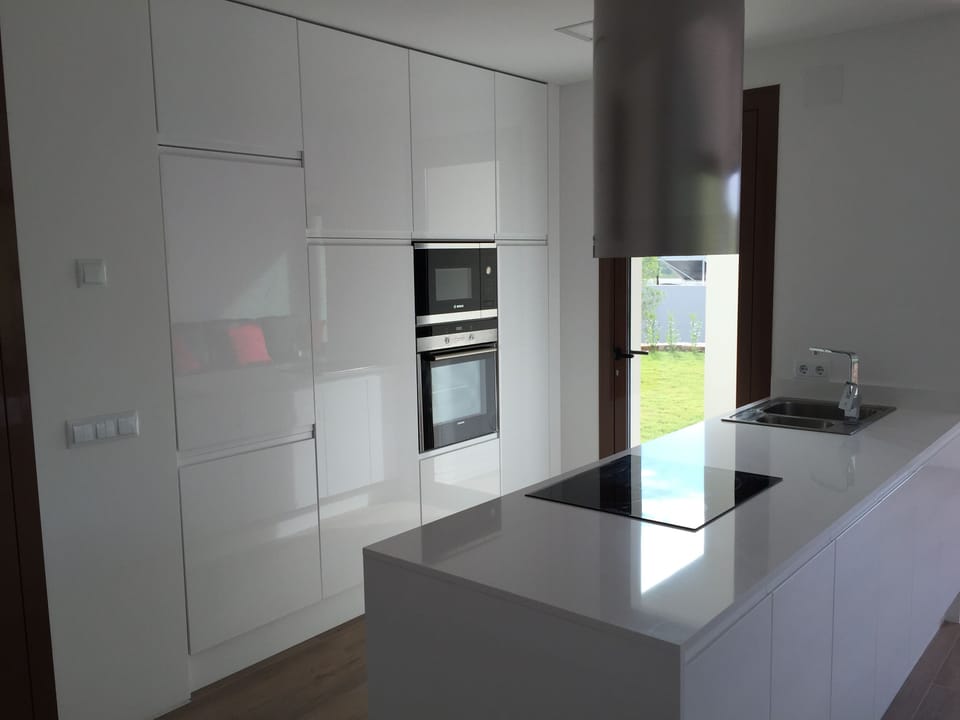Modern Kitchen with integrated appliances.
