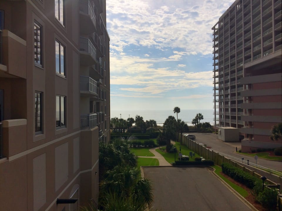 Oceanfront view from balcony