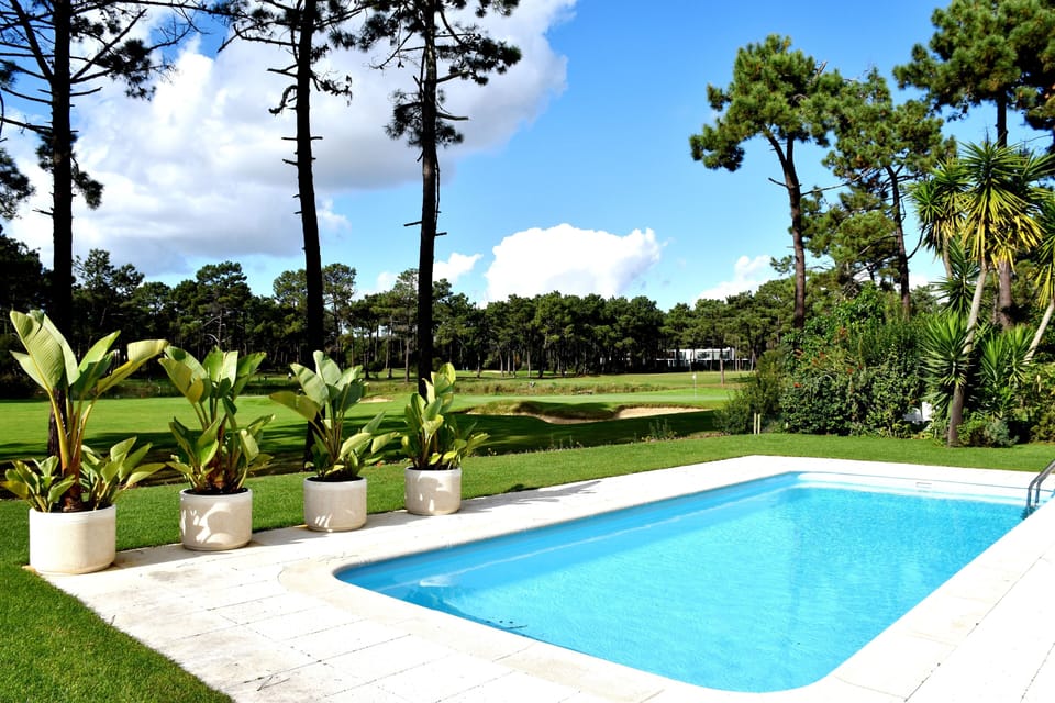 Fabulous fairway and lake views overlooking the pool