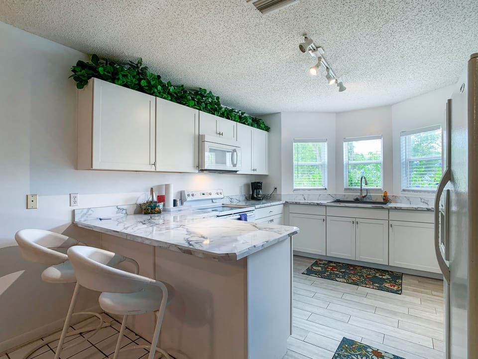 The kitchen isn't huge but it has everything you need. If it doesn't,  just ask.