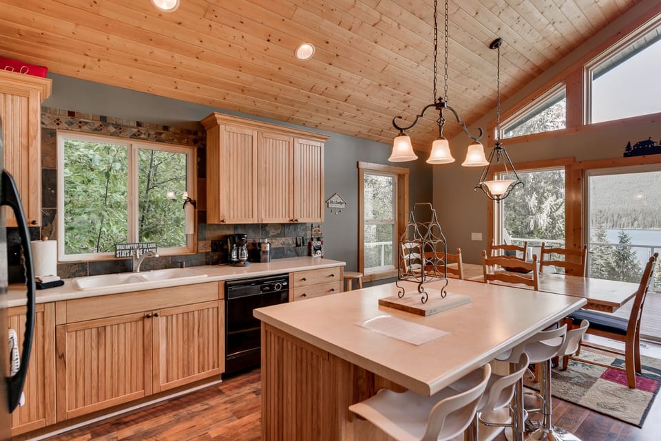 kitchen and dining