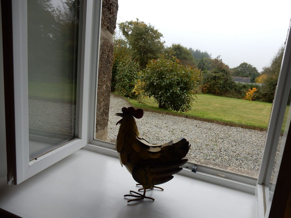 Peaceful rural views from all windows.