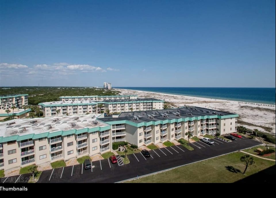 From the balcony, you can see the island and ocean for miles
