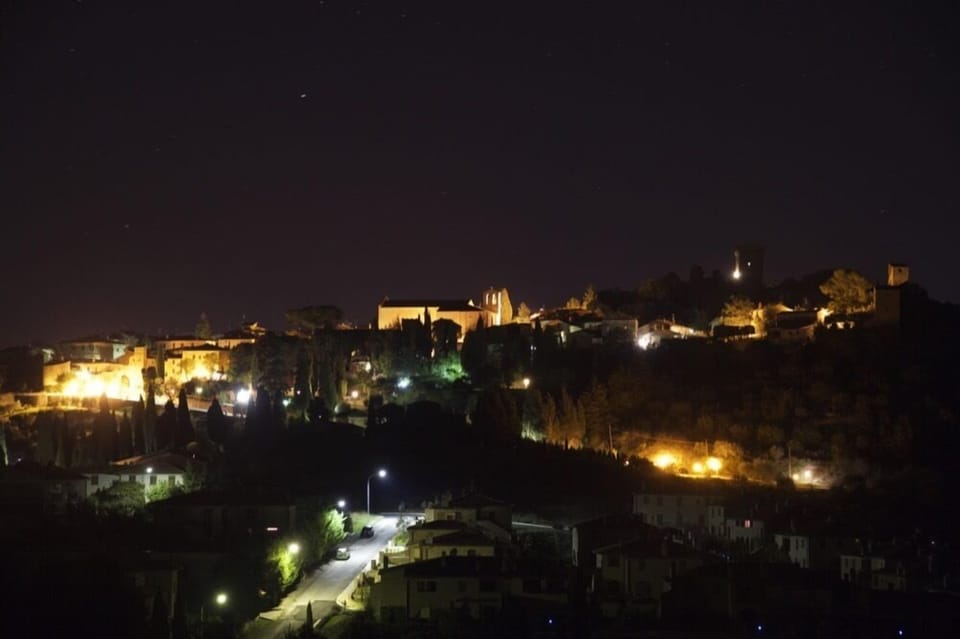 The Village of Monticchiello by night