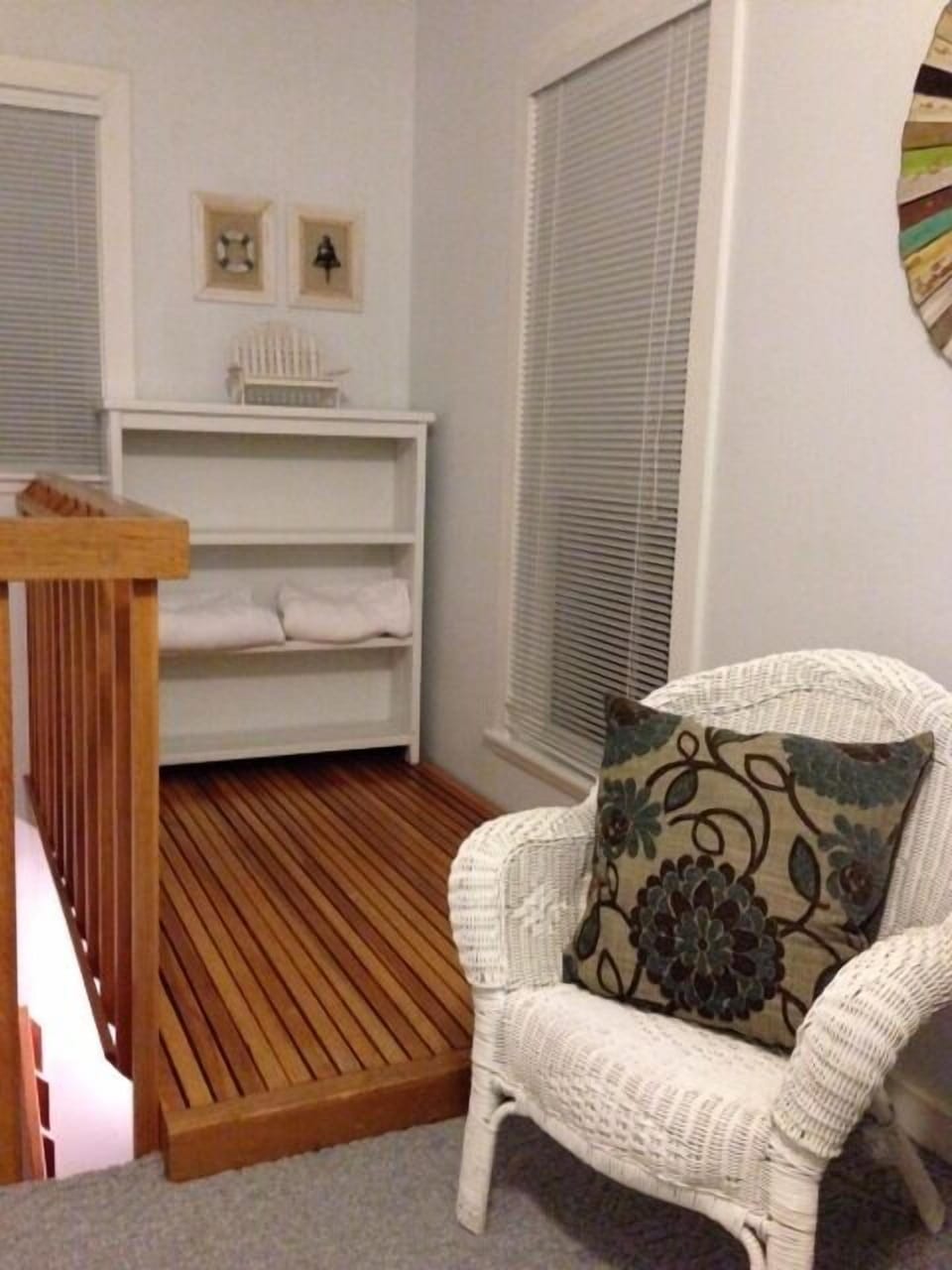 Tower room reading nook