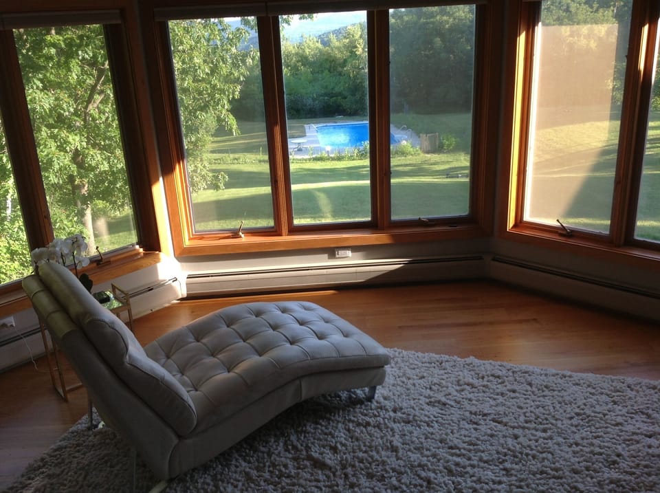 Master Bedroom - 2nd Floor (views to gardens, pool, and Berkshires)