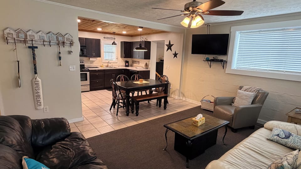 Family room looking into Kitchen