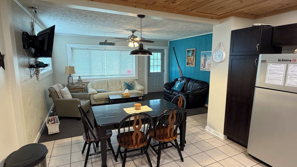 Kitchen into family room