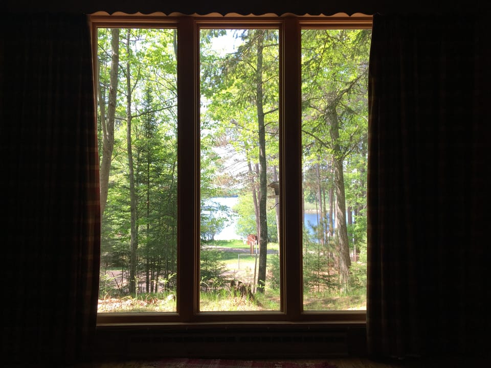 View from the Family Room Downstairs. 