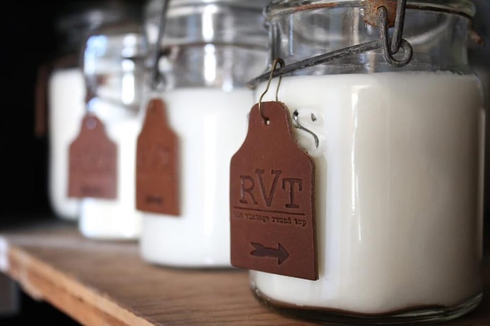 RVT branded products available in the home and online www.thevintageroundtop.com