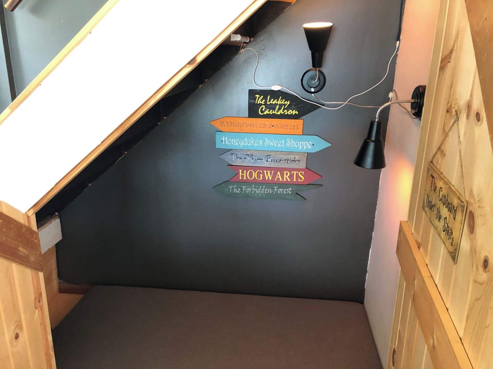 Cupboard under the stairs