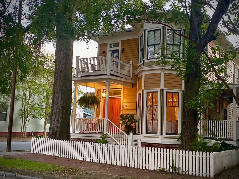 Main house, built in 1884 for James P Carr, who was the Clerk of Court.