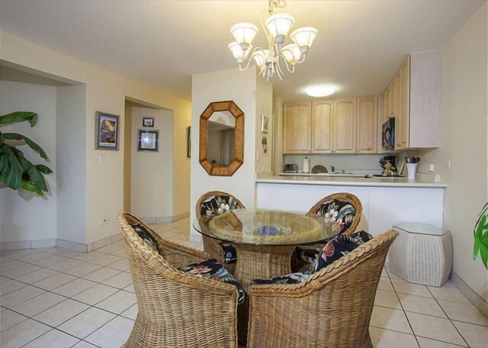 Kitchen view from dining