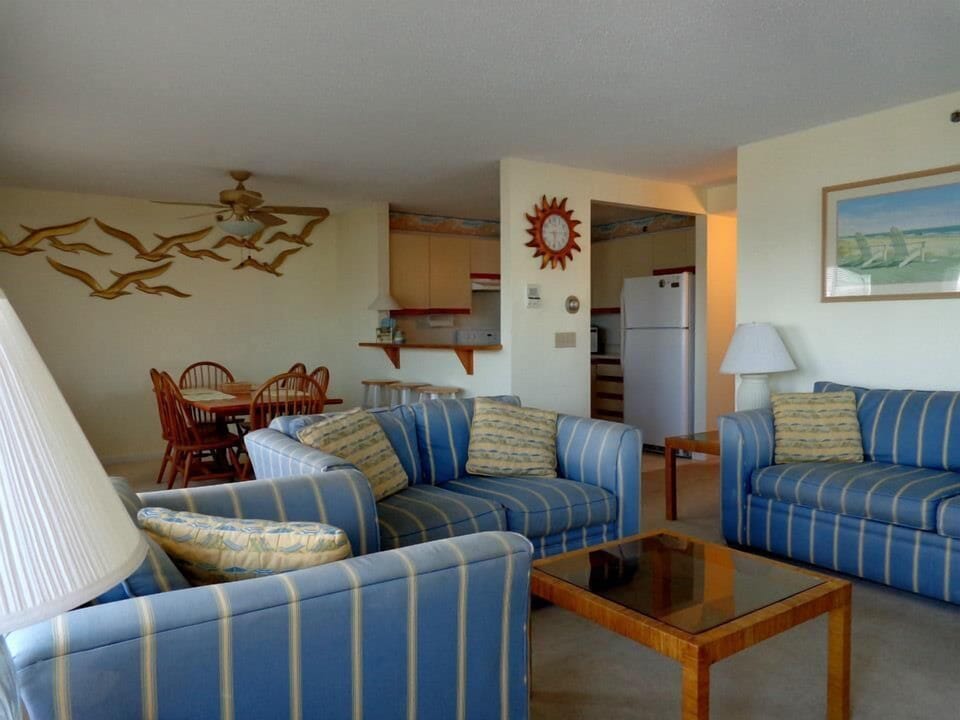 Living Room Looking Towards Dinning Area and Kitchen
