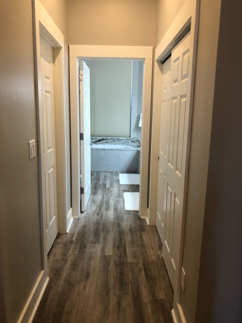 Hallway to master bath