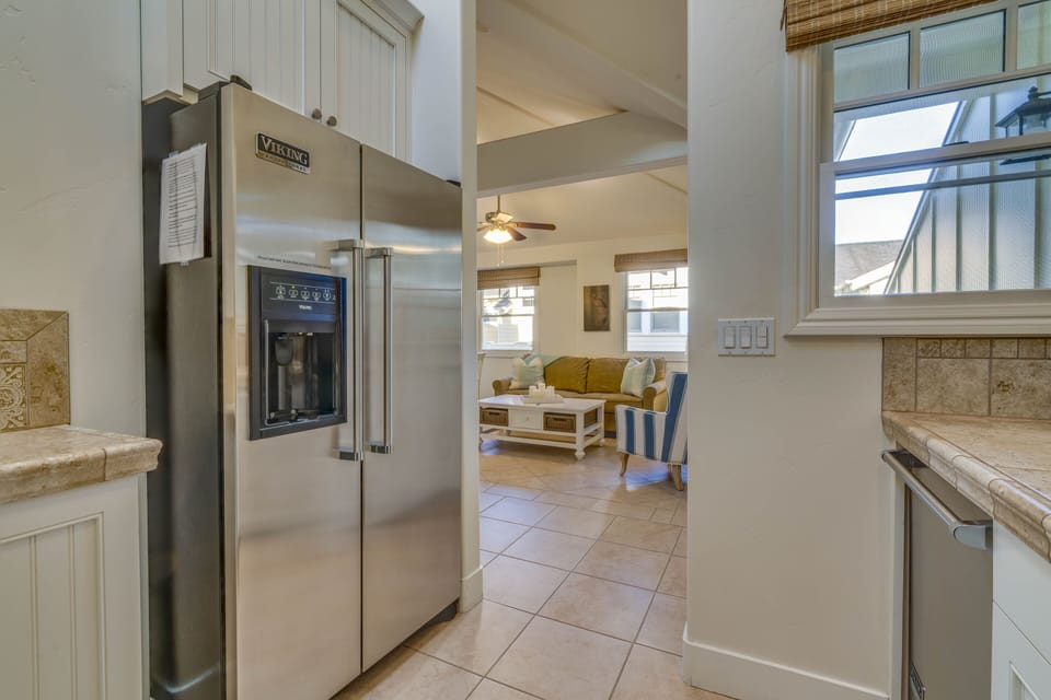 New Viking refrigerator in kitchen