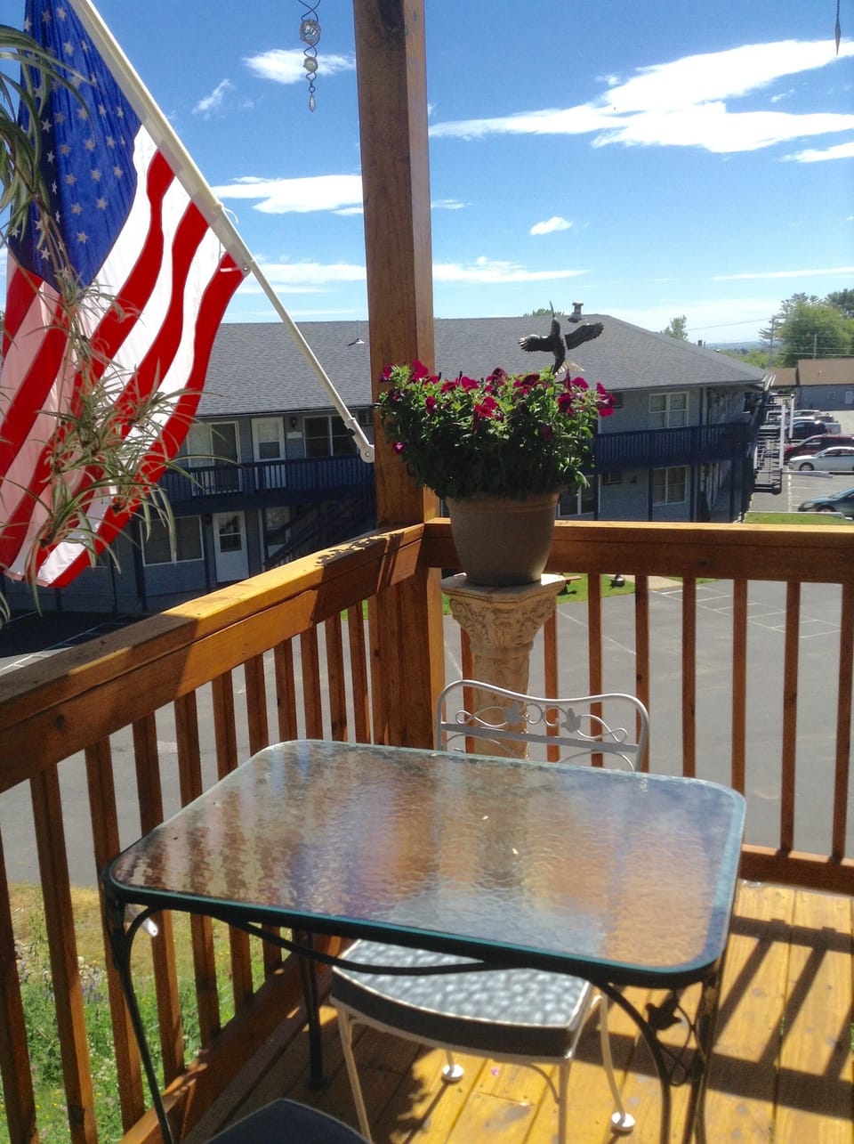 Deck  for morning sun afternoon shade