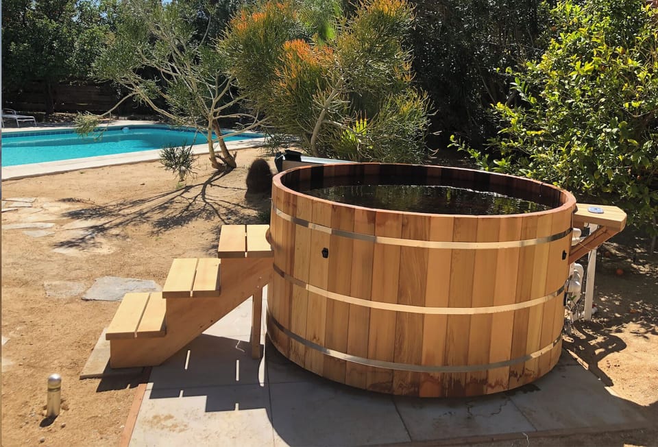 Japanese soaking tub.