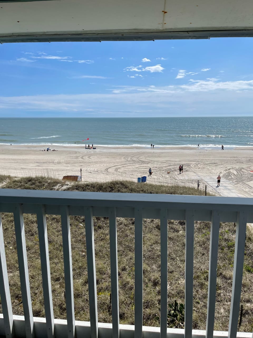 View from our covered balcony.
