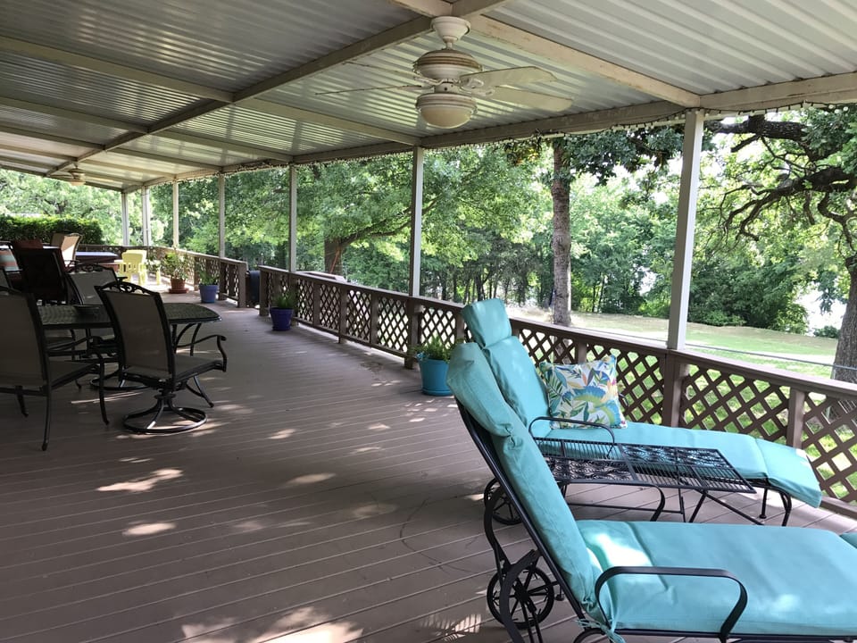 Awesome 70' deck with a view!