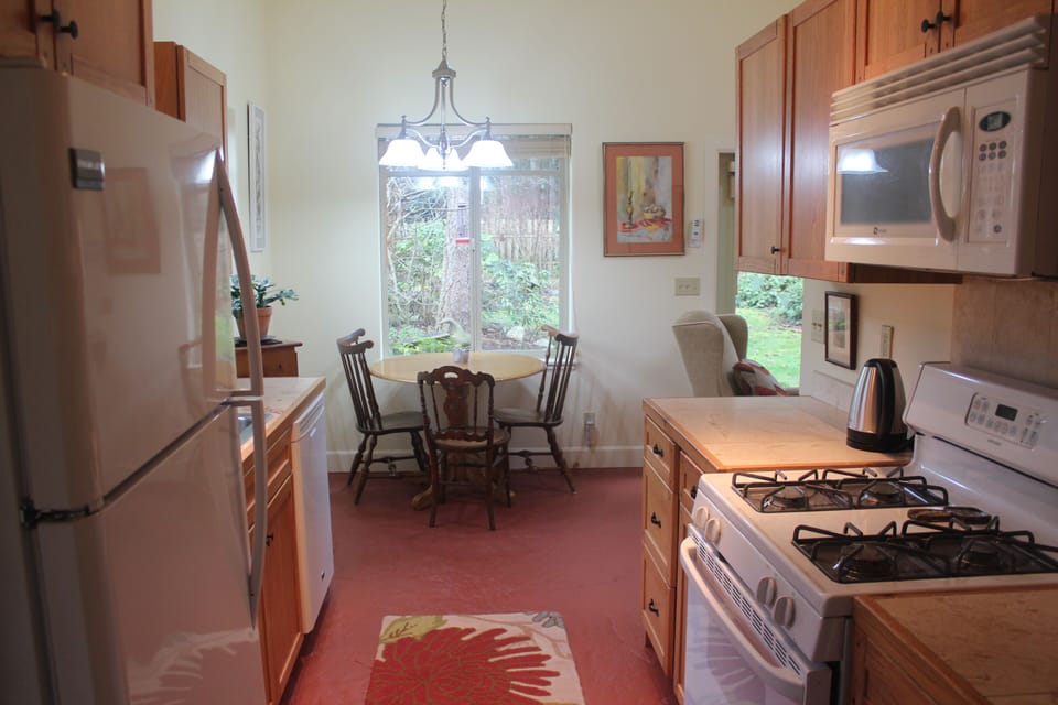 kitchen and dining area