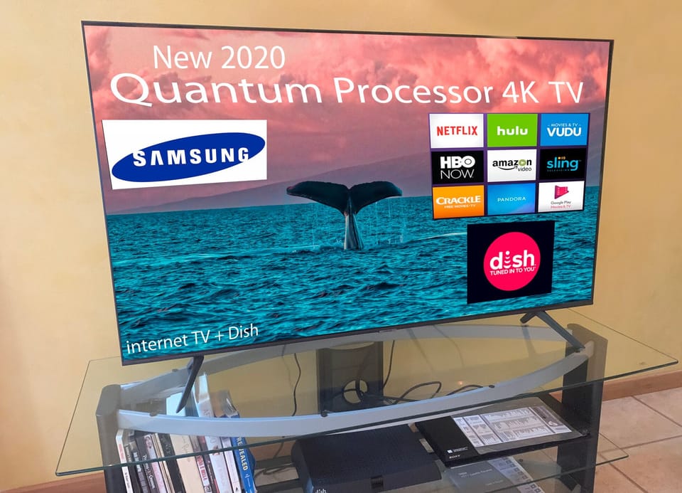 living room and bedroom have 4K TVs