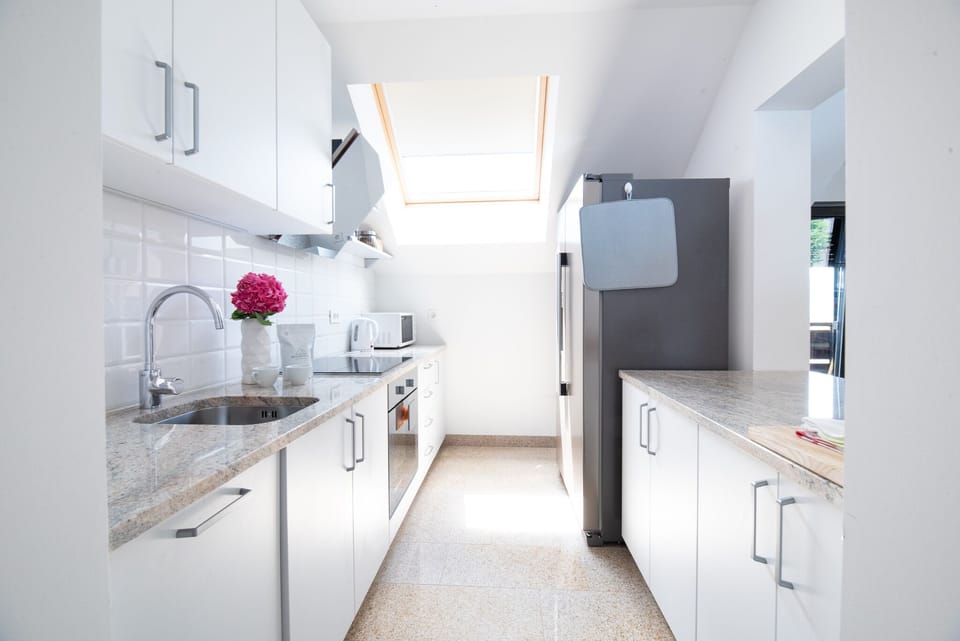 Kitchen is well equipped.