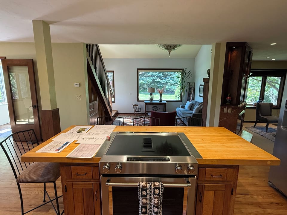 Large open kitchen