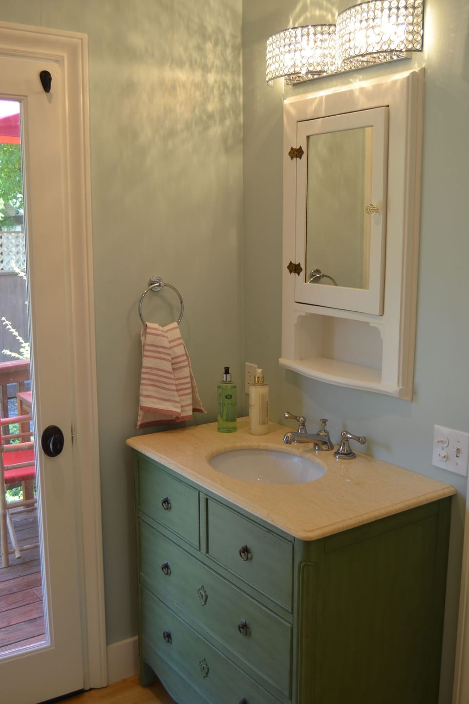 vanity, sink and cabinet