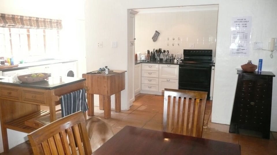 View of kitchen from dining area