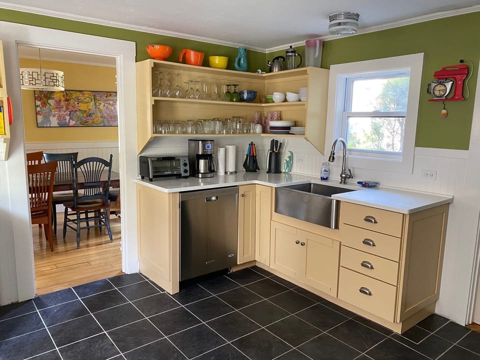 View of kitchen and partial dining rm.