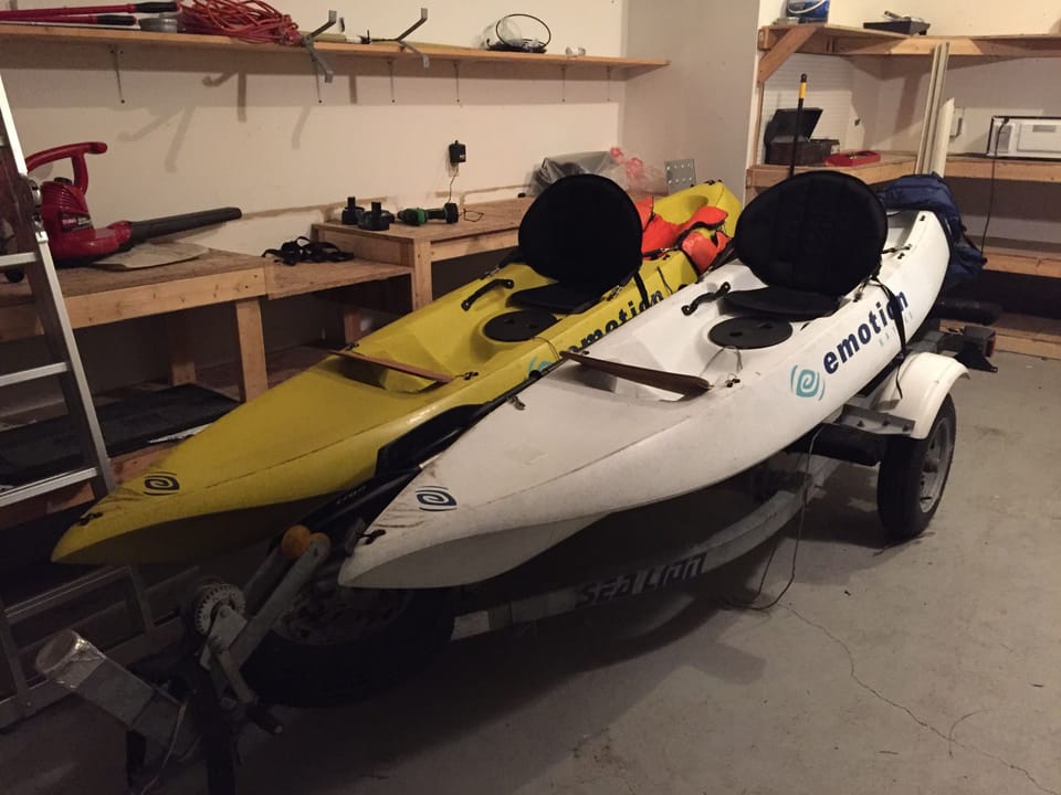 2 Kayaks and Life jackets for your use