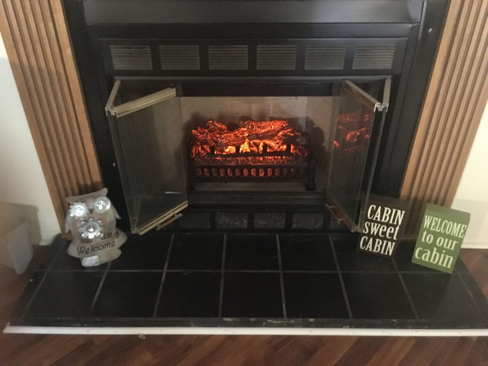 Foe Fireplace with lights and sound for your enjoyment