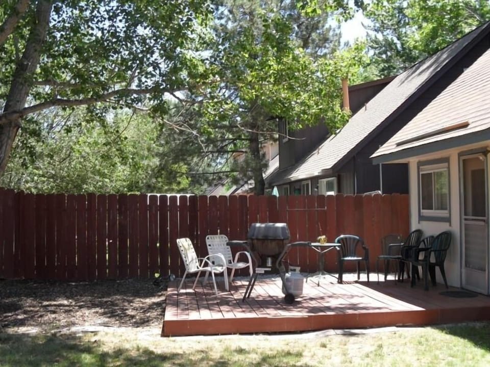 LARGE DECK WITH GAS BARBECUE GRILL WHERE FAMILIES GATHER